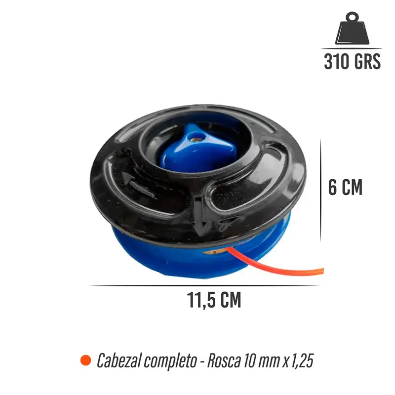 CABEZAL COMPLETO 10MM X 1.25 PARA CHINAS Y ECHO. VENROL - Imagen 2