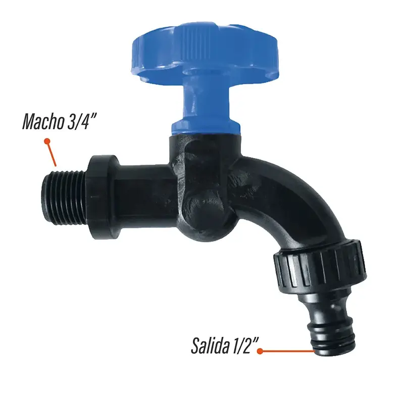 CANILLA PLÁSTICA REFORZADA 3/4" - Imagen 2