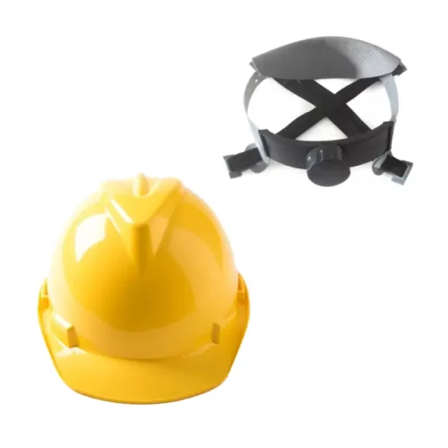 CASCO SPC-221 AMARILLO CON ARNES TEXTIL FAST TRACK. STEELPRO