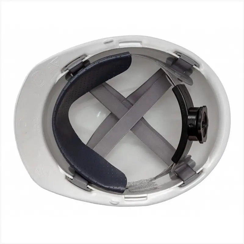 CASCO SPC-221 BLANCO CON ARNES TEXTIL FAST TRACK. STEELPRO - Imagen 3