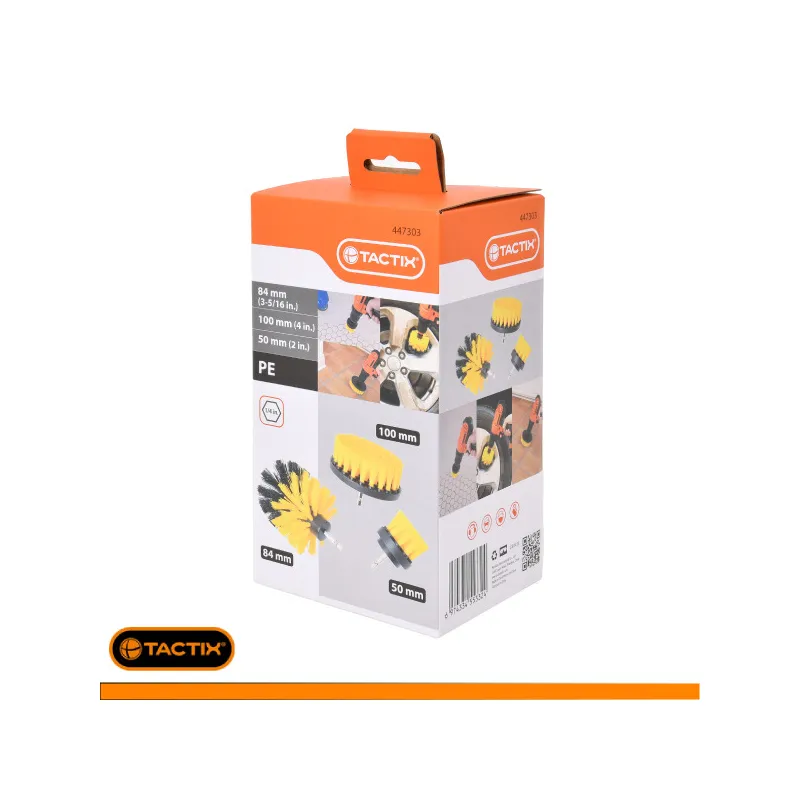 CEPILLOS PARA TALADRO SET 3PSZ. TACTIX - Imagen 2