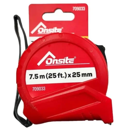 CINTA METRICA ABS 7.5MX25MM. ONSITE.