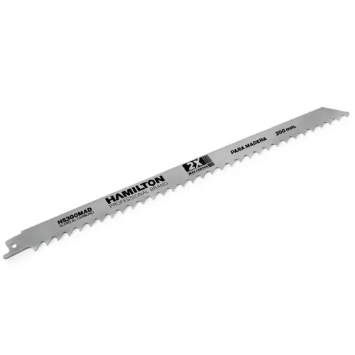 HOJA SIERRA SABLE 300MM BIMETAL. 3U. ACERO CARBURO P/ MADERA. HAMILTON - Imagen 2