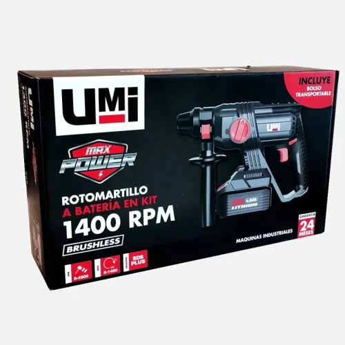 ROTOMARTILLO A BATERÍA 1400RPM SDS PLUS 2J EN KIT - Imagen 6