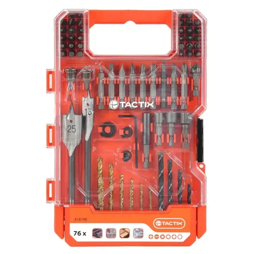 JUEGO MECHAS Y PUNTAS 76PZS. TACTIX