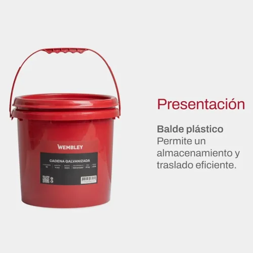CADENA GALVANIZADA Nº 70. 7MM 25M 25KG. WEMBLEY® - Imagen 7