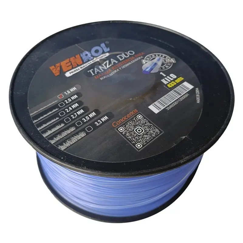 TANZA BICOLOR 1.6MM X 1KG 433M