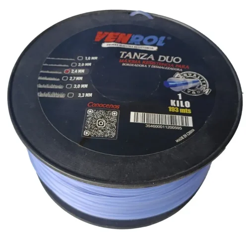 TANZA BICOLOR 2.4MM X 1KG 194M