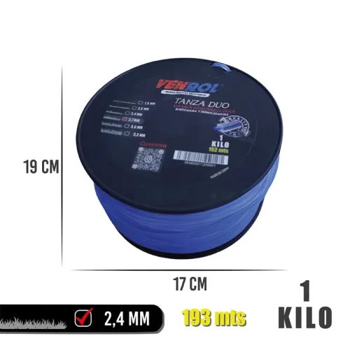 TANZA BICOLOR 2.7MM X 1KG 152M - Imagen 3