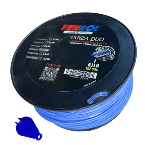 TANZA BICOLOR CUADRADA 2,7MM X 1KG 152M