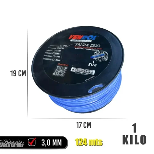 TANZA BICOLOR CUADRADA 3.0MM X 1KG 124M - Imagen 2