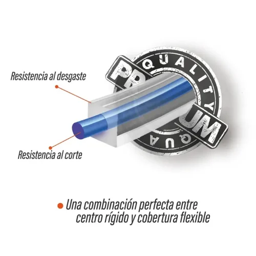 TANZA BICOLOR CUADRADA 3.0MM X 1KG 124M - Imagen 3