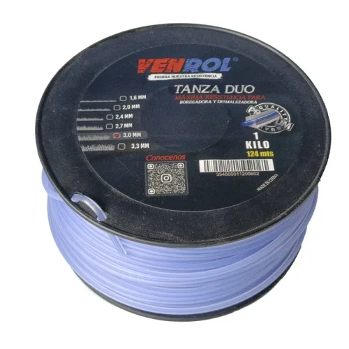 TANZA BICOLOR CUADRADA 3.0MM X 1KG 124M