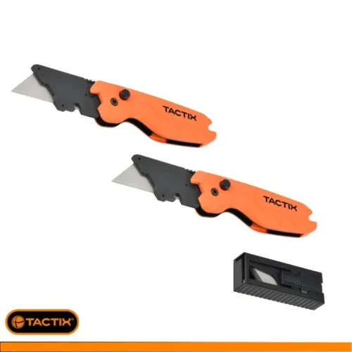 CUTTER SET 2PSZ. MULTIUSOS PLEGABLE C/ 10 HOJAS REPUESTO.
